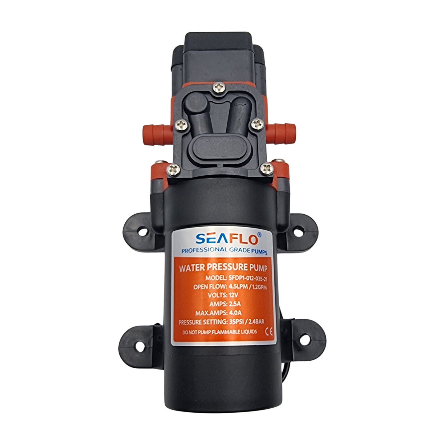 Bomba De Agua De Diafragma Portátil Seaflo 12V 4.3Lpm 35psi
