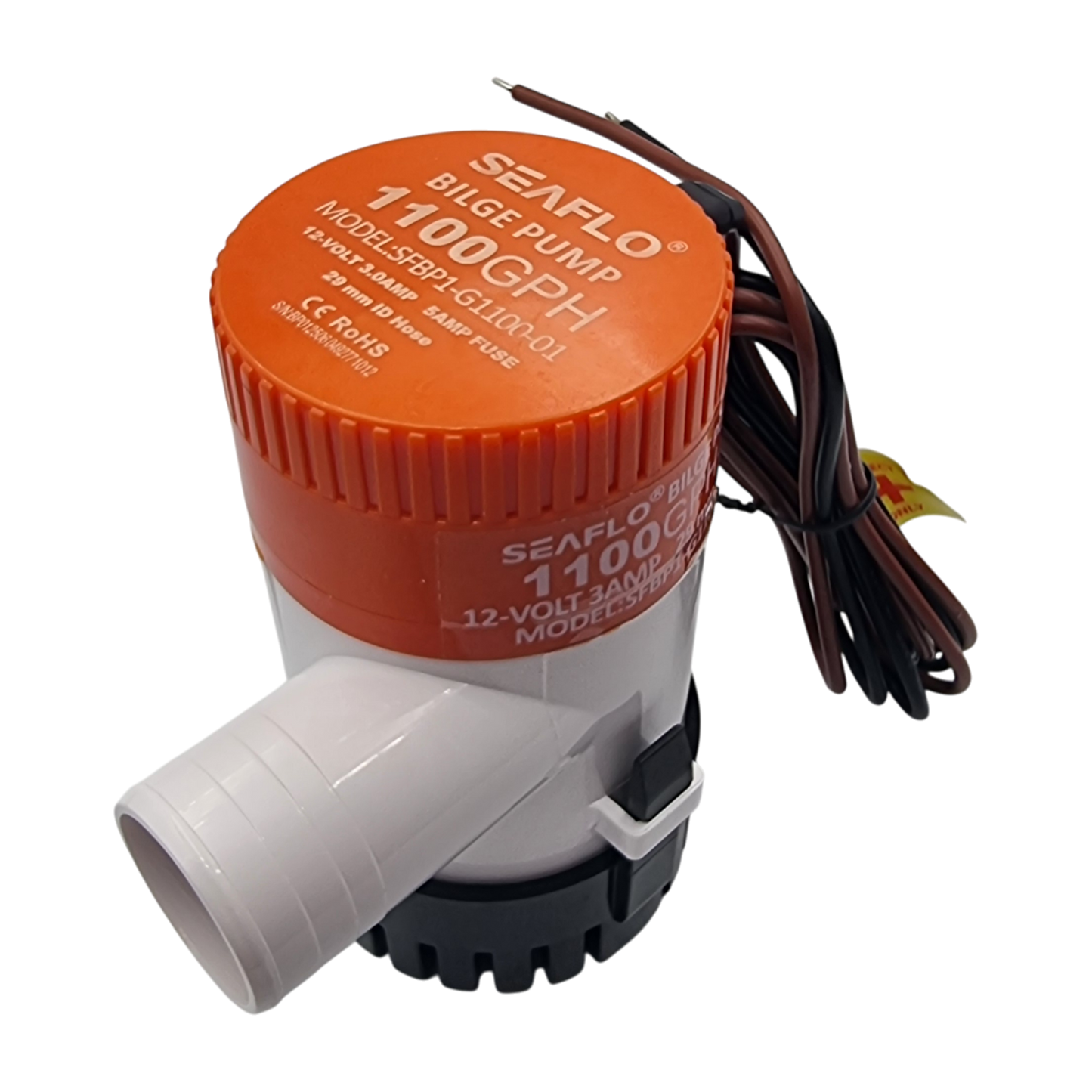 Bomba De Achique Sumergible Seaflo 1100 Gph 12v Blanco