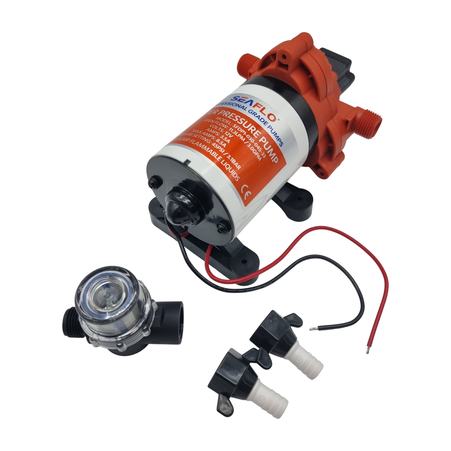 Bomba de Diafragma Autocebante Seaflo 12V 3Gpm 45Psi