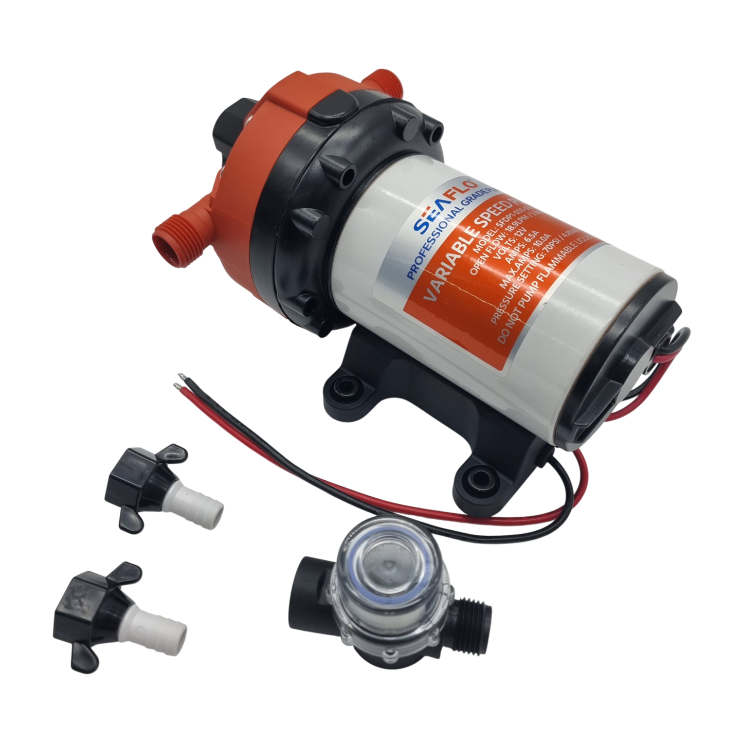 Bomba de Velocidad Variable Multifuncional Seaflo 12V 18.9Lpm 70Psi